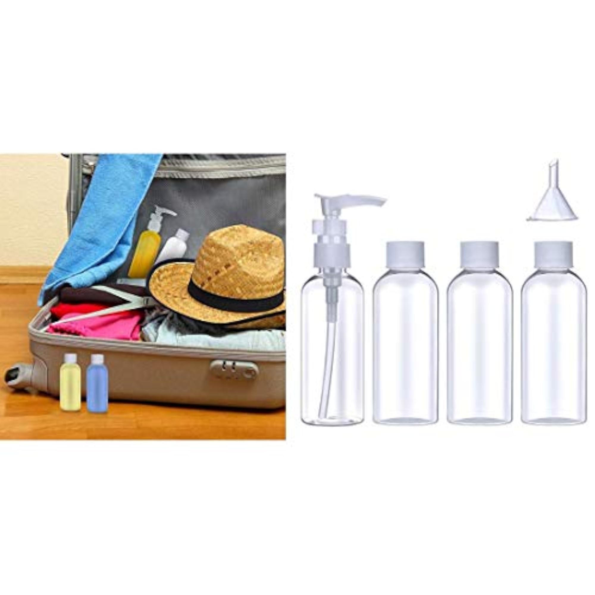 Pack Of 5 Pc Travel Bottles Set for Toiletries